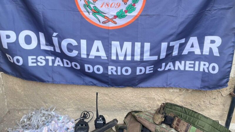 Preso no Morro do Castro: 1º Batalhão de São Gonçalo captura suspeito armado nesta sexta-feira