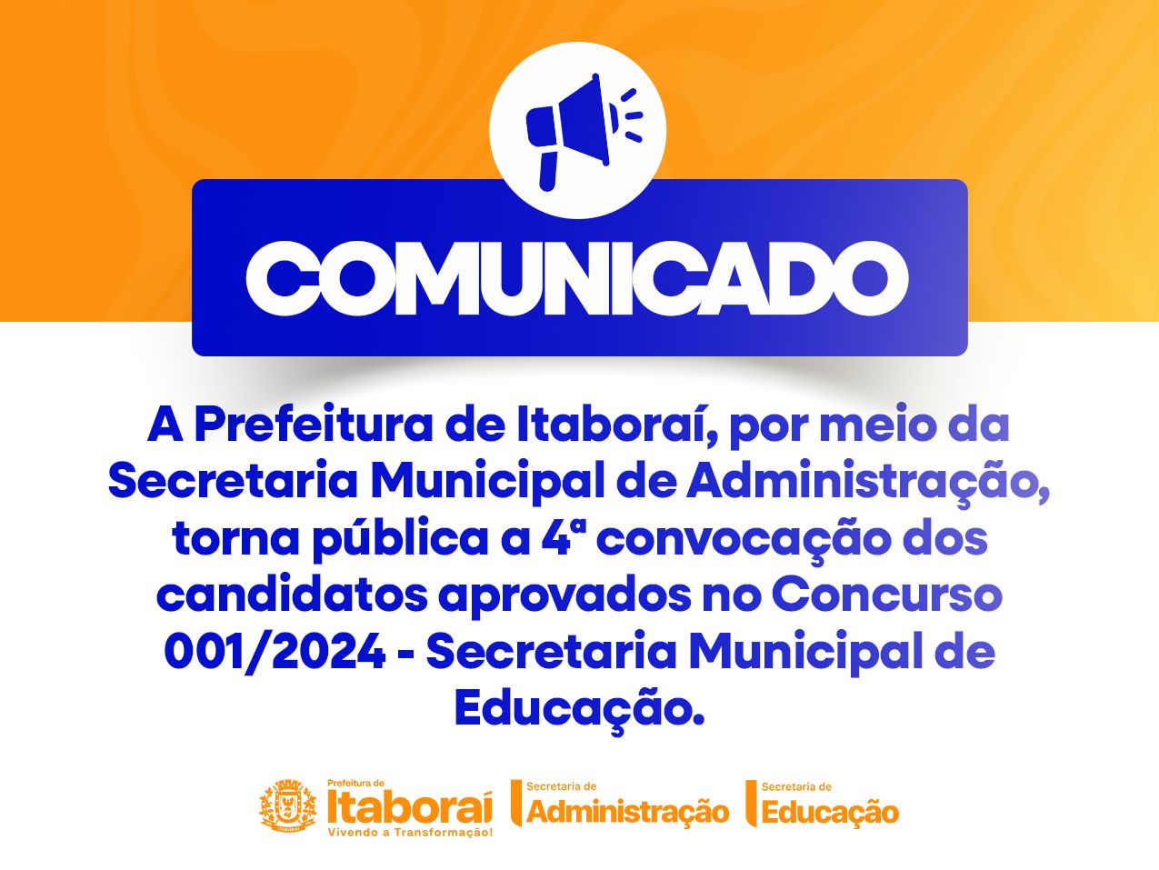 Prefeitura de Itaboraí anuncia 4ª convocação com 523 novos profissionais da Educação