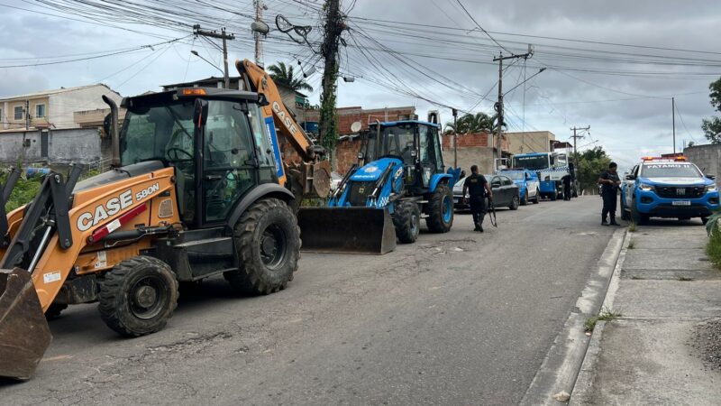 Operação Barricada Zero — Jardim Catarina ultrapassa 1.700 toneladas de estruturas removidas