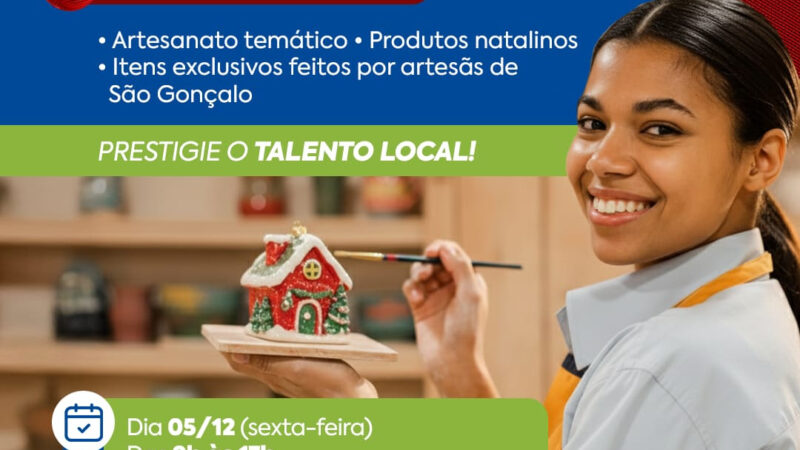 São Gonçalo vai promover mais uma edição da Feira das Artesãs em Movimento