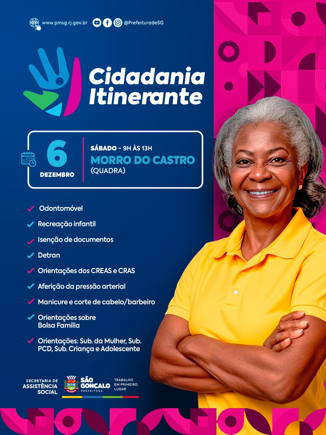 Cidadania Itinerante vai ao Morro do Castro