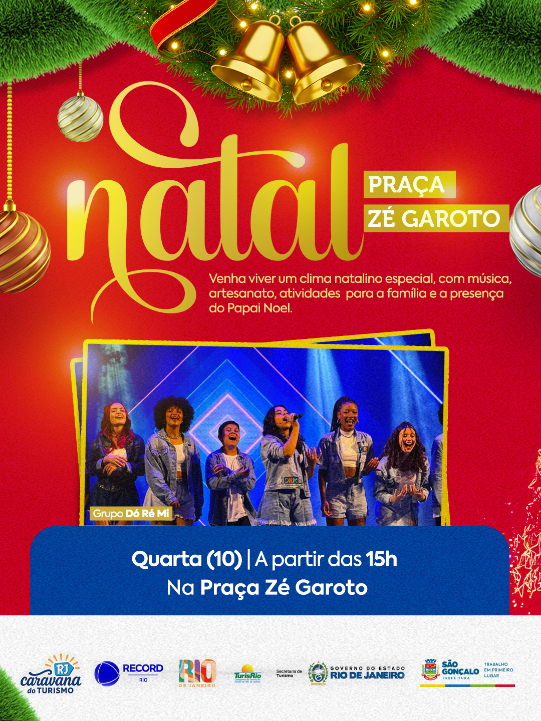 São Gonçalo prepara evento especial de Natal na praça do Zé Garoto