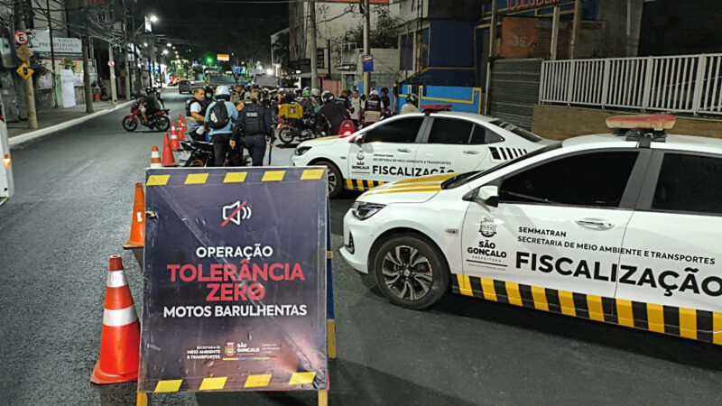 Tolerância Zero realiza mais de 400 abordagens a motos barulhentas nesta semana