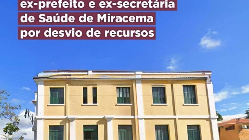 MPRJ ajuíza ação por improbidade contra ex-prefeito e ex-secretária de Saúde de Miracema por desvio de recursos das enchentes