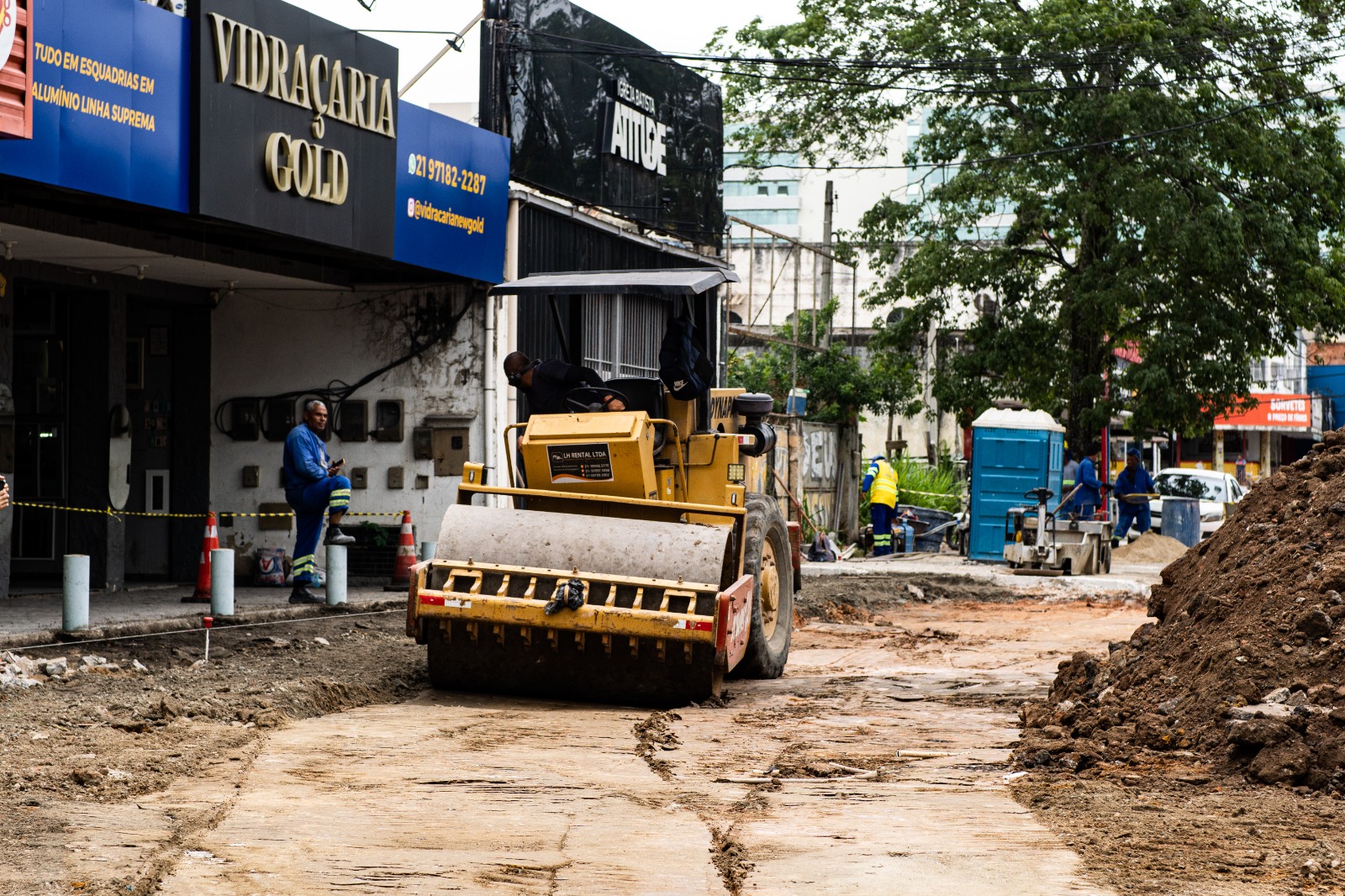 Avenida 22 de Maio: Obras avançam para fase de urbanização e instalação de ciclovia no Centro