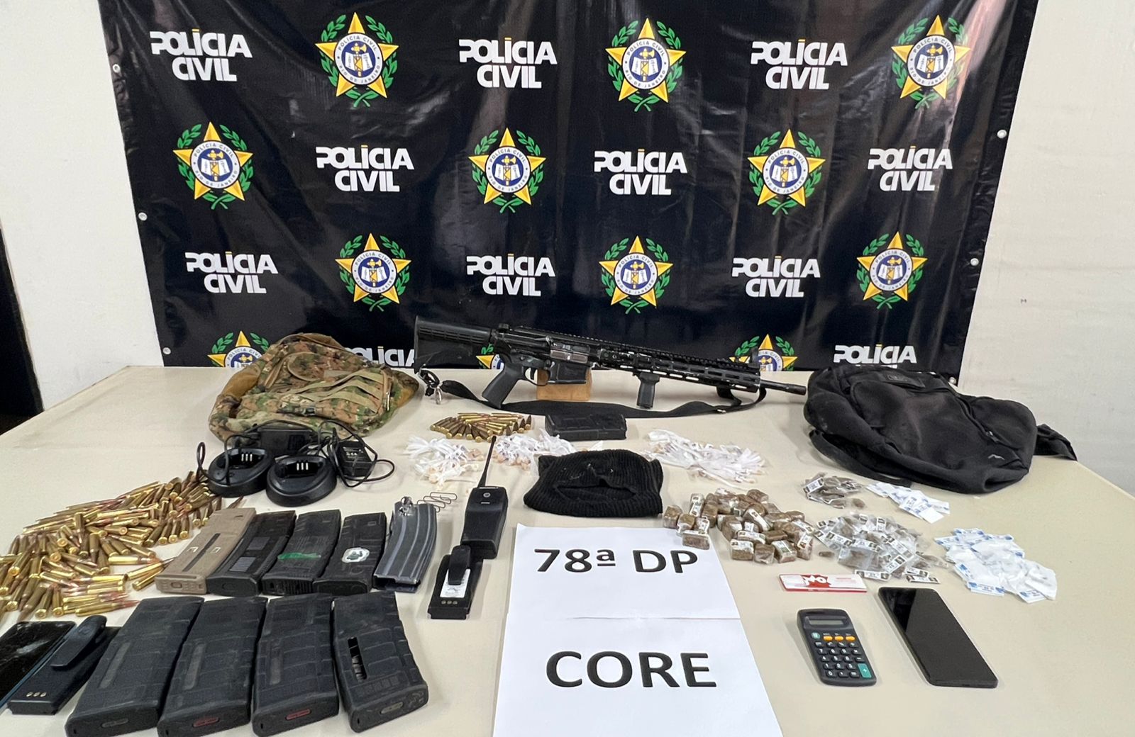 Operação da 78ª DP e CORE frustra ação do tráfico na comunidade do Pimba, em Niterói