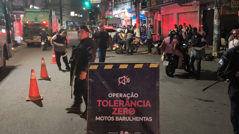 Operação Tolerância Zero segue com ações contra motos barulhentas pela cidade