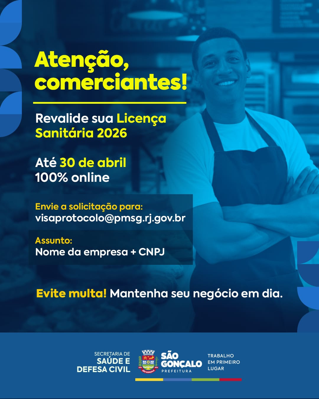 São Gonçalo abre licenciamento sanitário de 2026