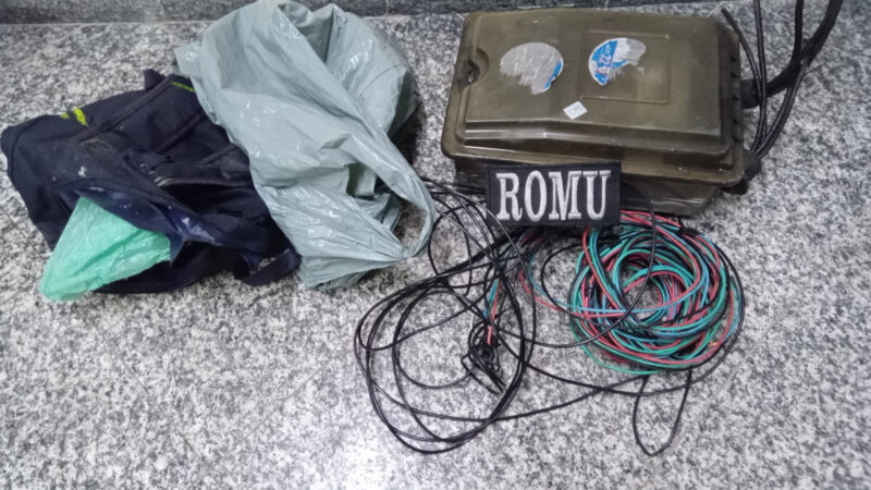 Guarda Municipal prende dupla que tentou furtar cabos e caixa de luz em Nova Cidade