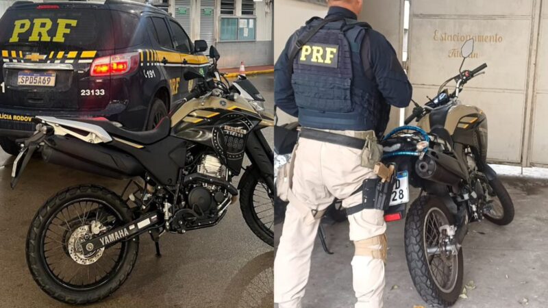 PRF apreende segundo clone de motocicleta em menos de 24 horas; primeira foi na Ponte Rio–Niterói e a segunda em Itambi