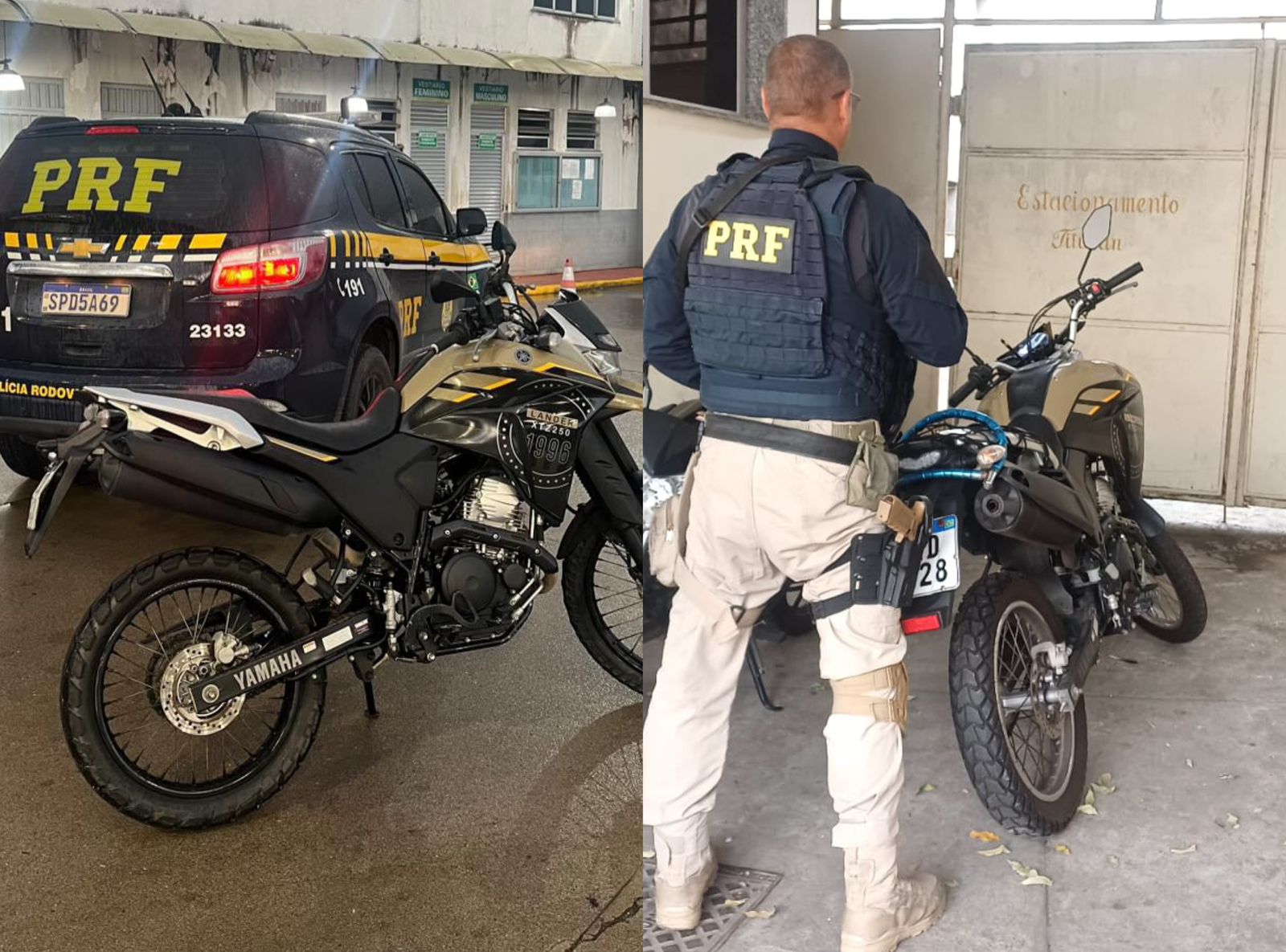 PRF apreende segundo clone de motocicleta em menos de 24 horas; primeira foi na Ponte Rio–Niterói e a segunda em Itambi