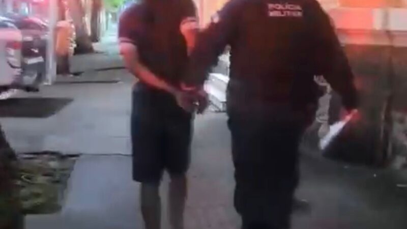 12º BPM prende homem por roubo durante a madrugada no Centro de Niterói