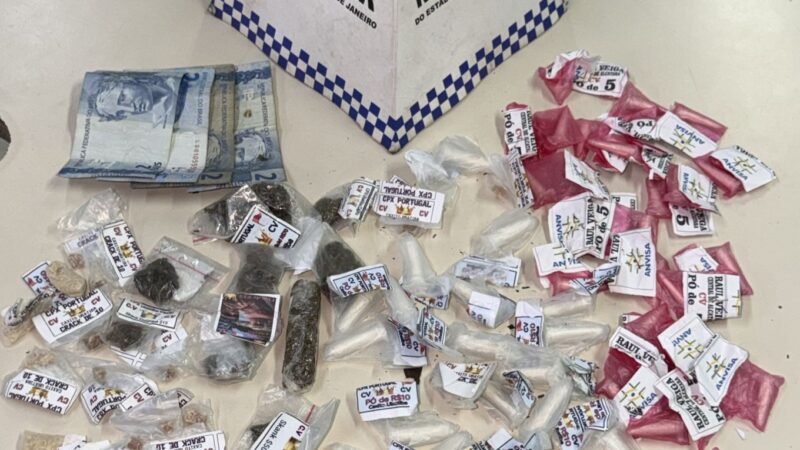 12º BPM realiza apreensão de drogas no bairro Mumbuca, em Maricá