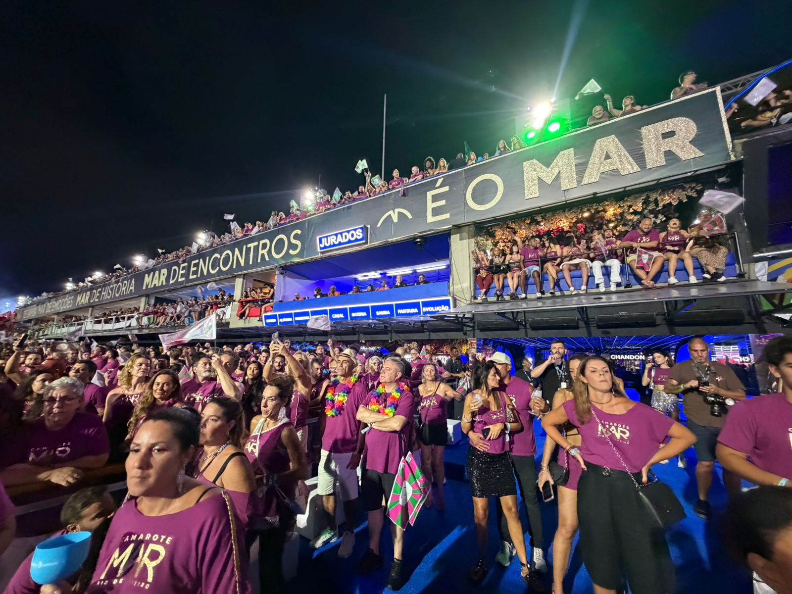 Camarote Mar se consolida como um dos melhores da Marquês de Sapucaí em 2026