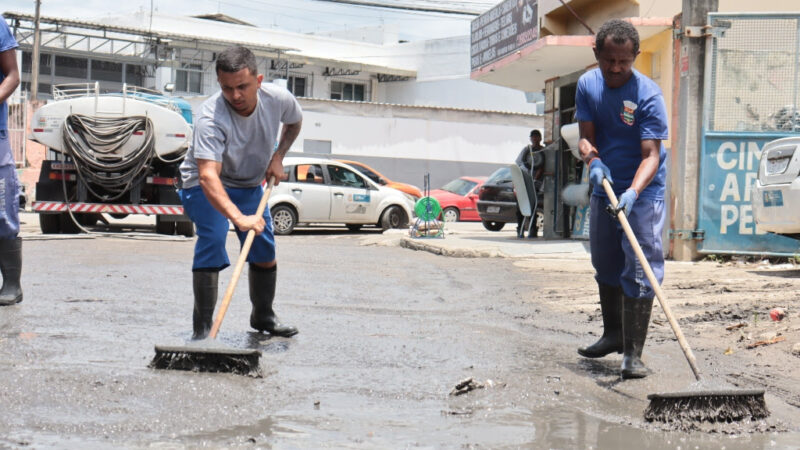 São Gonçalo reforça equipes de limpeza após tempestade atípica que atingiu a cidade