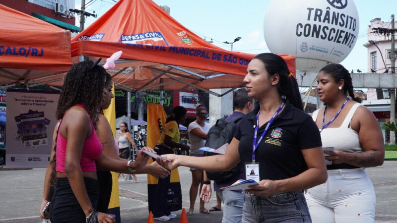 São Gonçalo realiza nova ação para trânsito mais seguro no Carnaval 