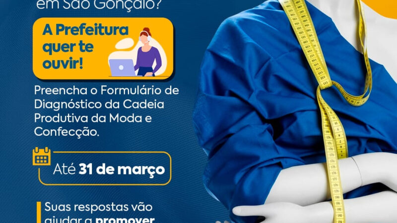 Prefeitura inicia novo prazo para cadastramento de profissionais da moda e confecção da cidade