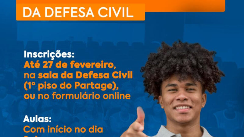 Defesa Civil de São Gonçalo abre inscrições para nova turma do Curso de Voluntários