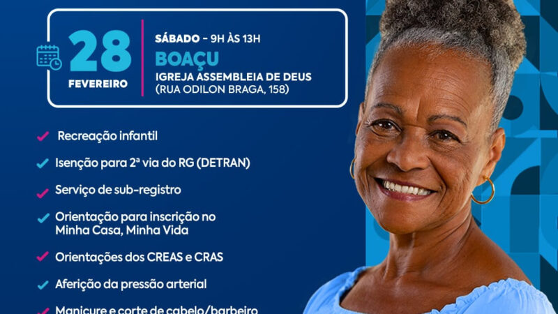 Cidadania Itinerante chega ao Boaçu neste sábado