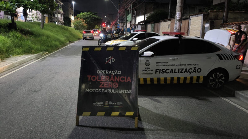 São Gonçalo realiza quase mil abordagens a motocicletas em fevereiro