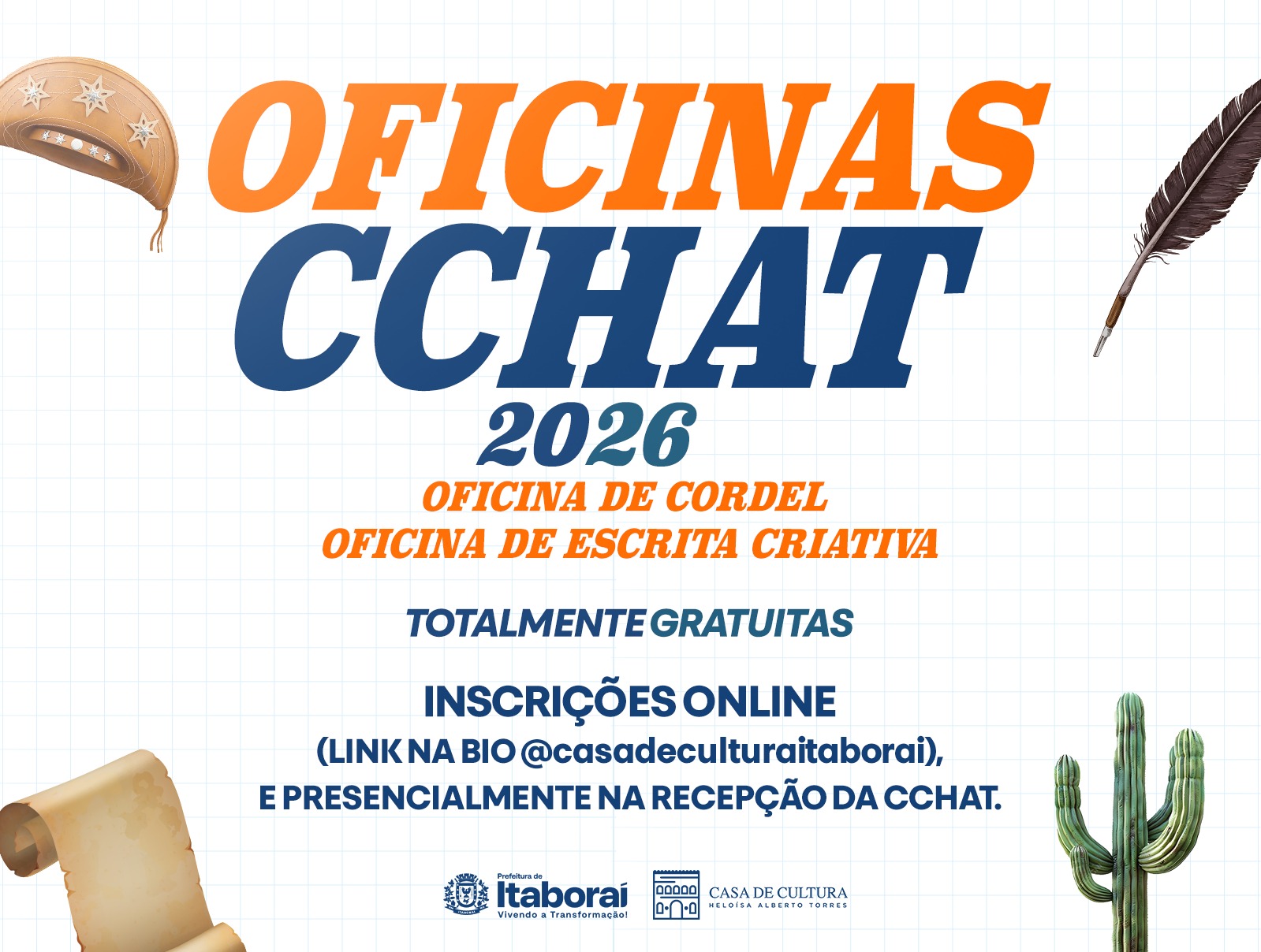 Itaboraí abre 20 novas vagas para oficinas gratuitas de literatura