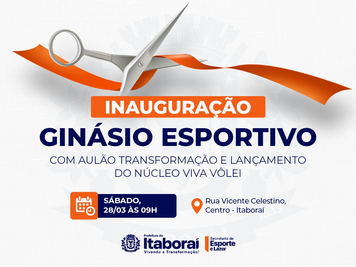 Novo ginásio esportivo será inaugurado neste sábado (28/03), em Itaboraí 