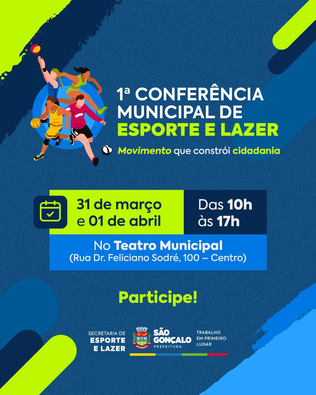 São Gonçalo inscreve para 1ª Conferência Municipal de Esporte e Lazer