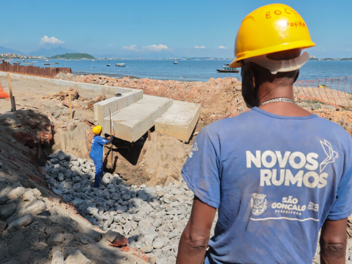 Obras na Praia das Pedrinhas se preparam para entrar em nova fase