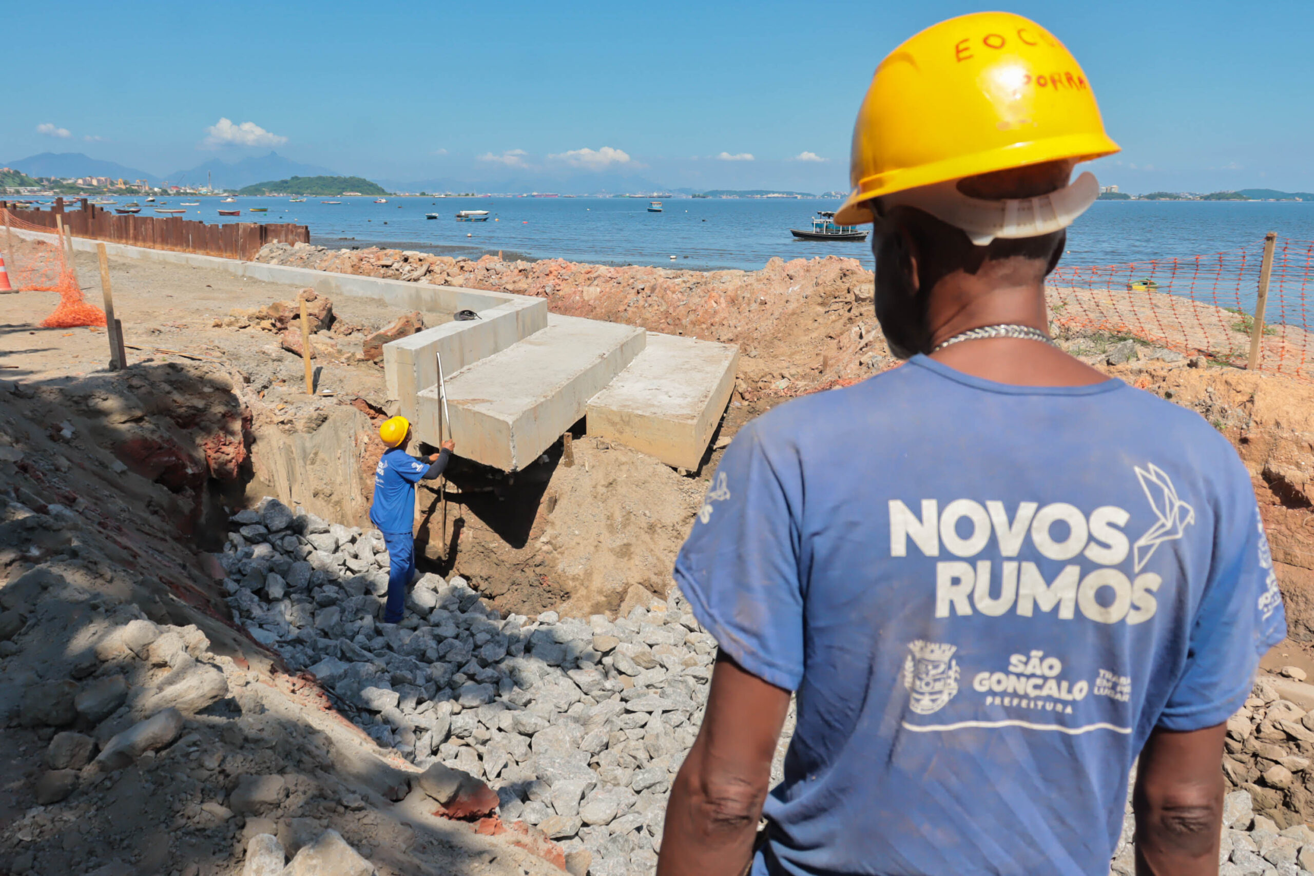 Obras na Praia das Pedrinhas se preparam para entrar em nova fase