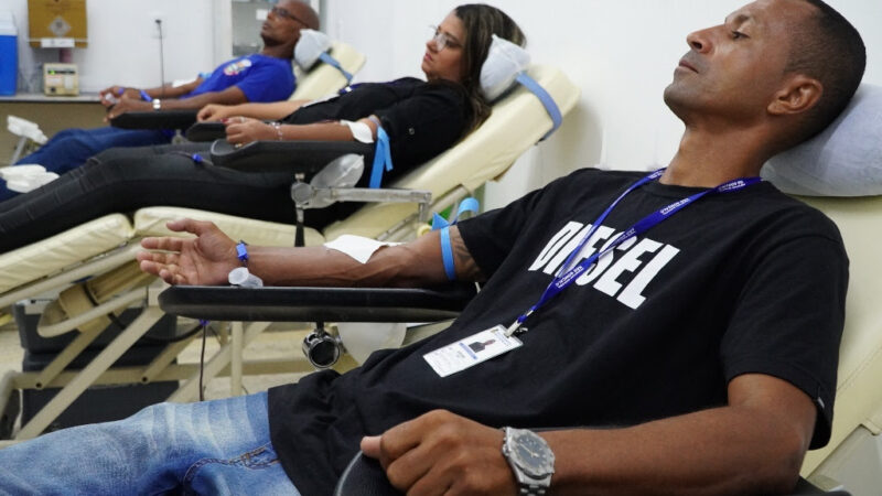 Servidores municipais doam sangue no Hemonúcleo de São Gonçalo nesta sexta-feira (6)