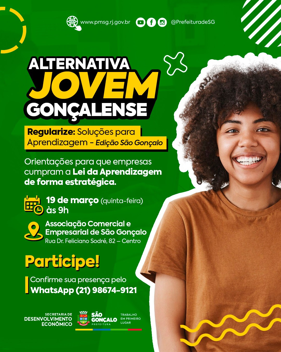São Gonçalo oferece orientação para empresas sobre programa Jovem Aprendiz