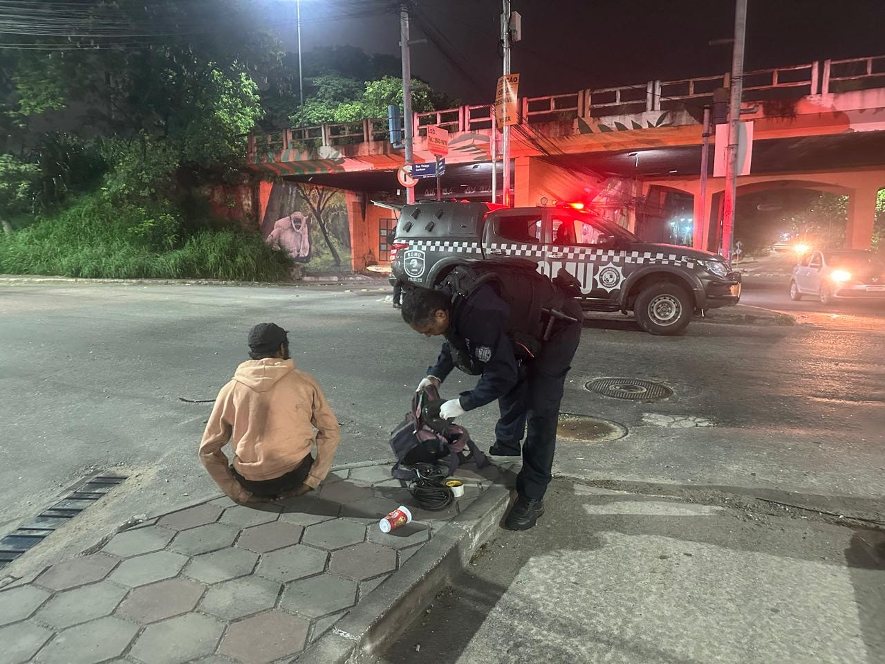 Guarda prende homem que estava furtando cabos no Alcântara