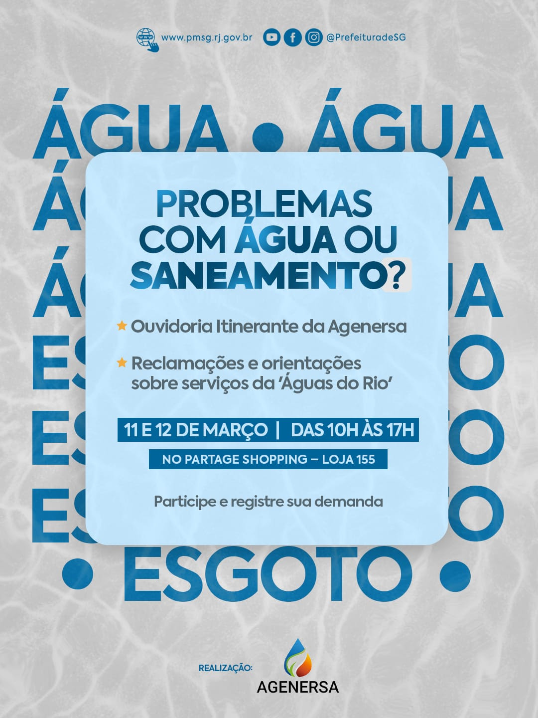 Ouvidoria Itinerante da Agenersa chega a São Gonçalo esta semana