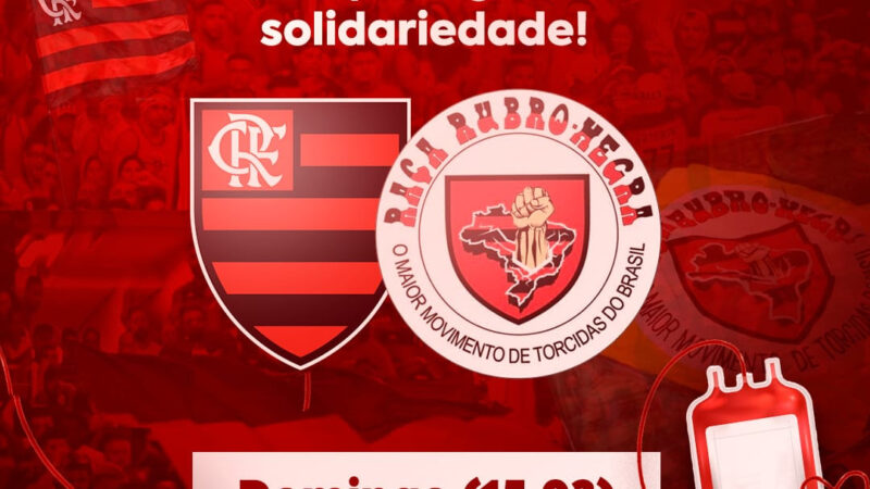 São Gonçalo recebe Torcida Raça Rubro-Negra para doação de sangue neste domingo (15)