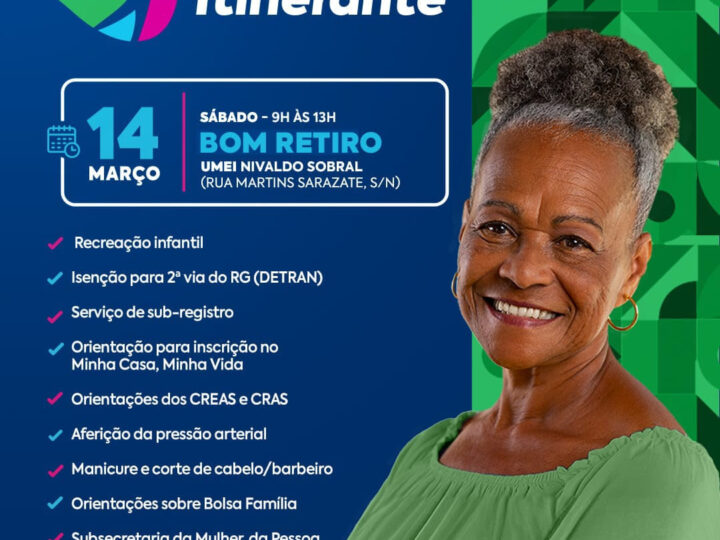 Jardim Bom Retiro vai receber Cidadania Itinerante 