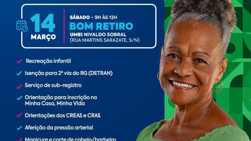 Jardim Bom Retiro vai receber Cidadania Itinerante 