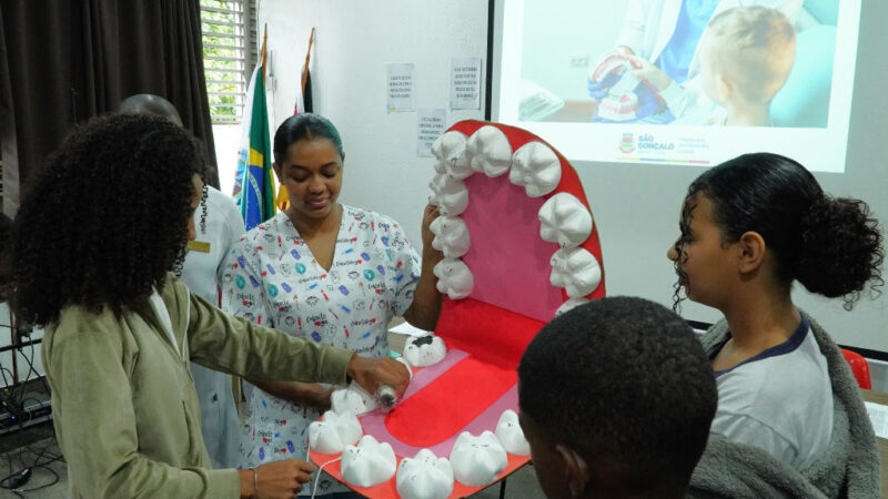 São Gonçalo promove atividades com estudantes no Dia B da Saúde Bucal