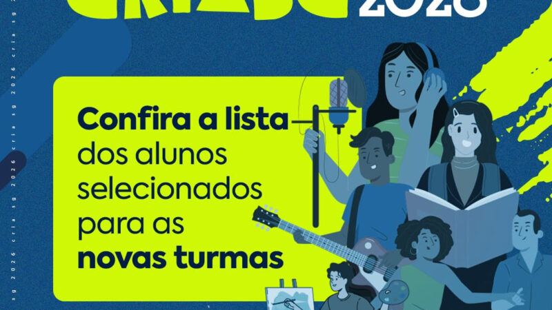 São Gonçalo divulga lista de selecionados para os cursos do projeto CRIA SG