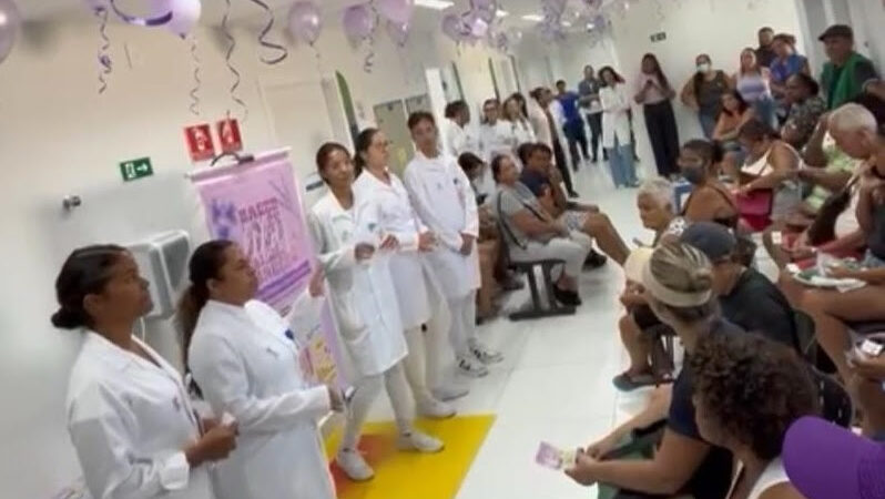 USF Bandeirantes faz ação especial no Março Lilás