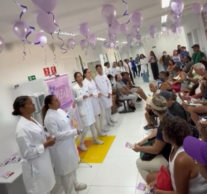 USF Bandeirantes faz ação especial no Março Lilás