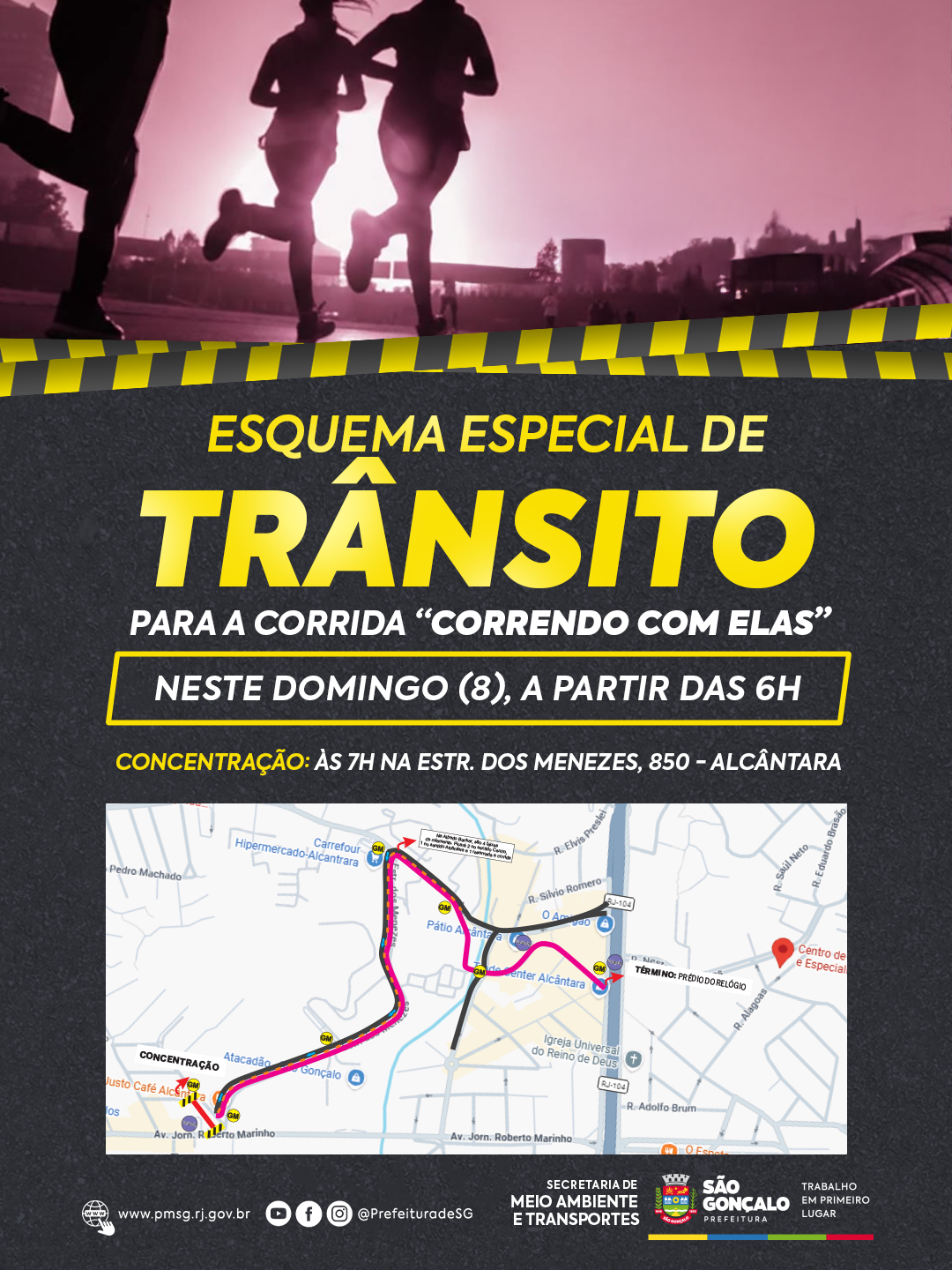 São Gonçalo promove corrida “Correndo com Elas” no Dia Internacional da Mulher