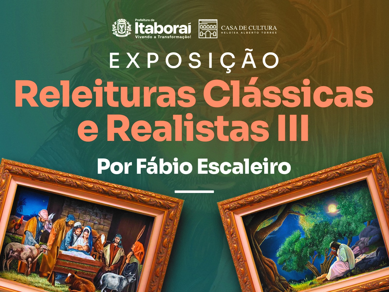 Casa de Cultura recebe nova exposição de Fábio Escaleiro com foco na arte sacra