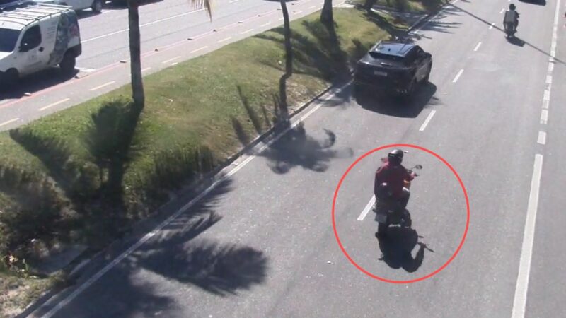 Câmeras da Prefeitura de Niterói ajudam a identificar motoboy que aterrorizava pedestres