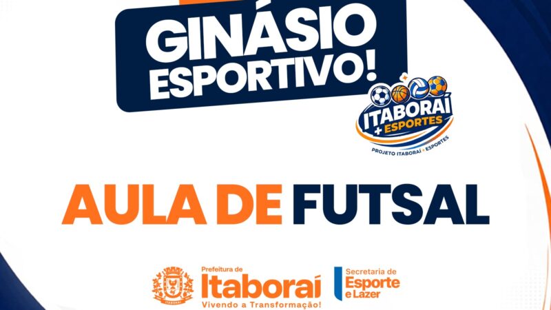 Itaboraí + Esportes: Itaboraí abre inscrições para aulas de futsal no novo Ginásio Esportivo Municipal