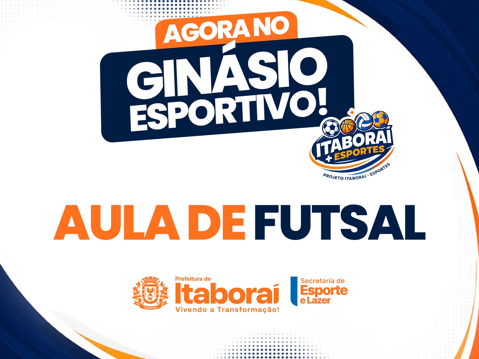 Itaboraí + Esportes: Itaboraí abre inscrições para aulas de futsal no novo Ginásio Esportivo Municipal