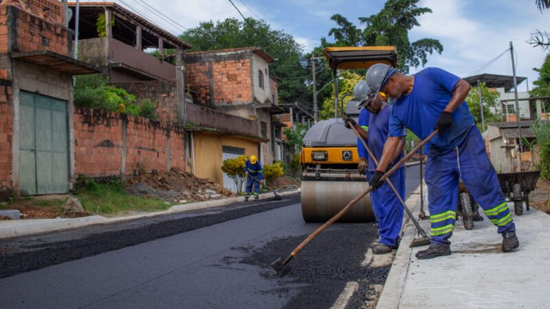 Marambaia entra na fase final de pavimentação em vias estratégicas do bairro