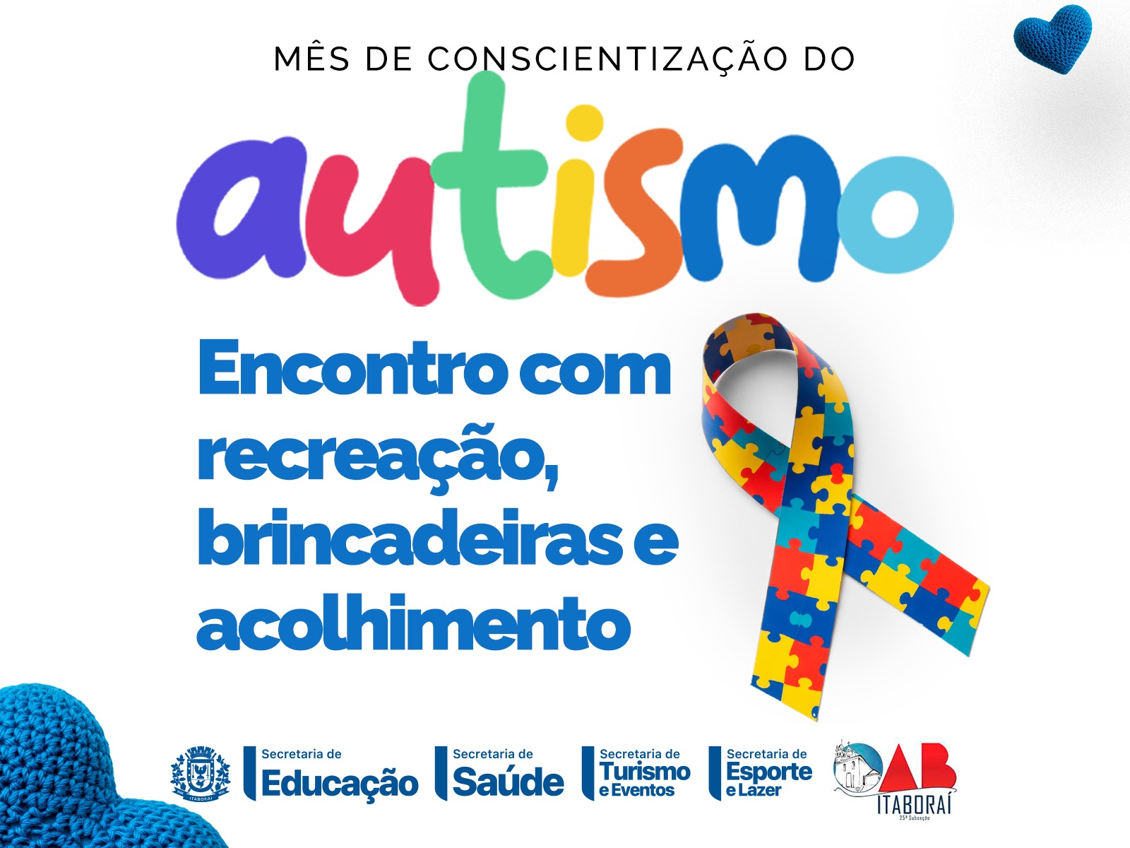 Prefeitura de Itaboraí promove encontro no Mês de Conscientização do Autismo
