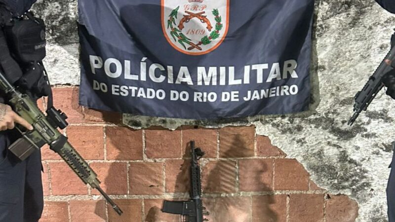 Fuzil calibre 5,56 é apreendido após confronto no Morro do Castro, em São Gonçalo