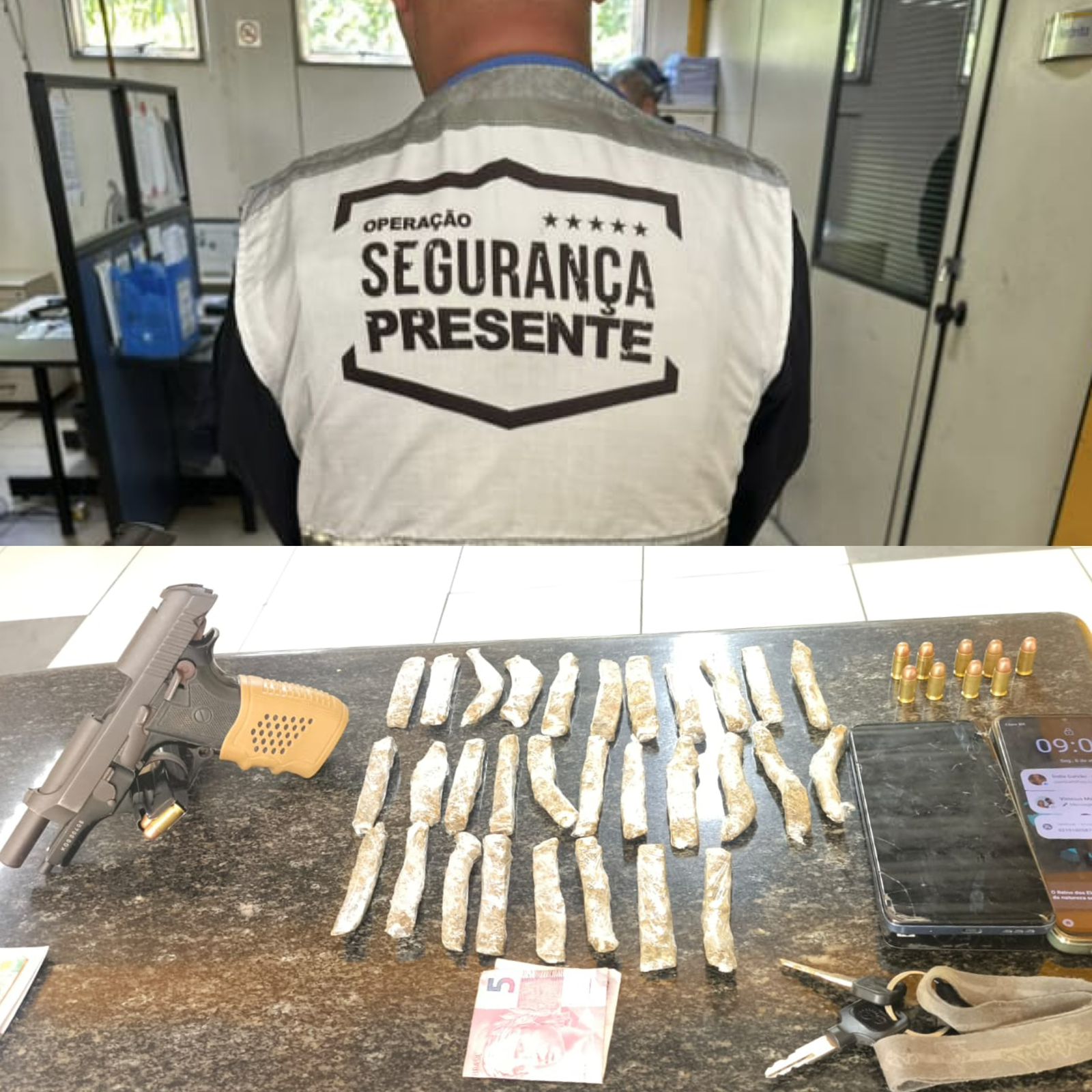 Dupla armada com pistola tenta fugir de moto, mas é capturada pelo Segurança Presente em Niterói