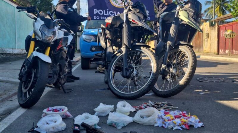 Operação do 7º BPM no Bom Retiro termina com dois presos e apreensão de armas em São Gonçalo